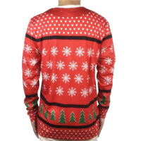 Tacky Print Ugly Christmas Long Sleeve Tshirt Jack's Clearance