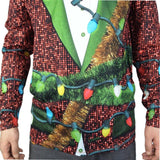 Funny 3D Fake Tuxedo Print Ugly Christmas T Shirt Jack's Clearance