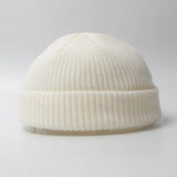 Fashion Hip Hop Beanie Knitted Hat Men Skullcap Women Winter Warm Brimless Baggy Melon Cap Cuff Docker Fisherman Beanies Hats Jack's Clearance