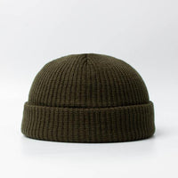 Fashion Hip Hop Beanie Knitted Hat Men Skullcap Women Winter Warm Brimless Baggy Melon Cap Cuff Docker Fisherman Beanies Hats Jack's Clearance