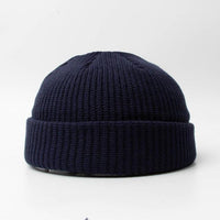 Fashion Hip Hop Beanie Knitted Hat Men Skullcap Women Winter Warm Brimless Baggy Melon Cap Cuff Docker Fisherman Beanies Hats Jack's Clearance