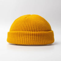 Fashion Hip Hop Beanie Knitted Hat Men Skullcap Women Winter Warm Brimless Baggy Melon Cap Cuff Docker Fisherman Beanies Hats Jack's Clearance
