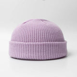 Fashion Hip Hop Beanie Knitted Hat Men Skullcap Women Winter Warm Brimless Baggy Melon Cap Cuff Docker Fisherman Beanies Hats Jack's Clearance