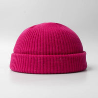 Fashion Hip Hop Beanie Knitted Hat Men Skullcap Women Winter Warm Brimless Baggy Melon Cap Cuff Docker Fisherman Beanies Hats Jack's Clearance