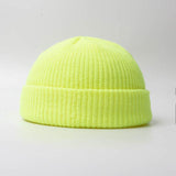 Fashion Hip Hop Beanie Knitted Hat Men Skullcap Women Winter Warm Brimless Baggy Melon Cap Cuff Docker Fisherman Beanies Hats Jack's Clearance