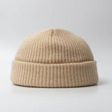 Fashion Hip Hop Beanie Knitted Hat Men Skullcap Women Winter Warm Brimless Baggy Melon Cap Cuff Docker Fisherman Beanies Hats Jack's Clearance